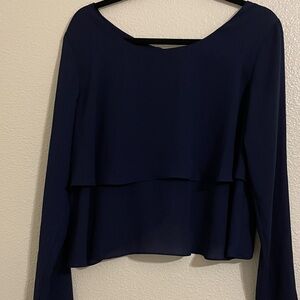 Chic Midnight Blue Women's Blouse